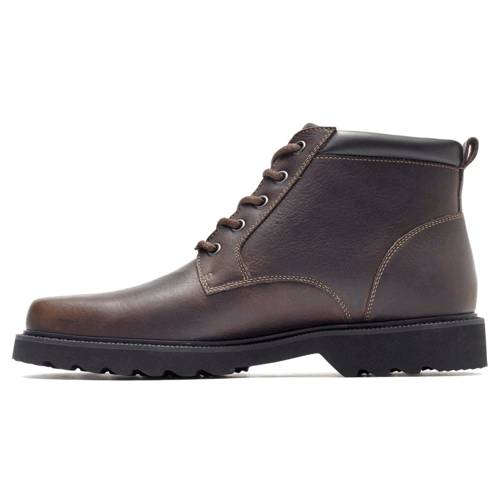 Rockport Mens Northfield Waterproof Plain Toe - Boots Dark Brown - WDQ158734